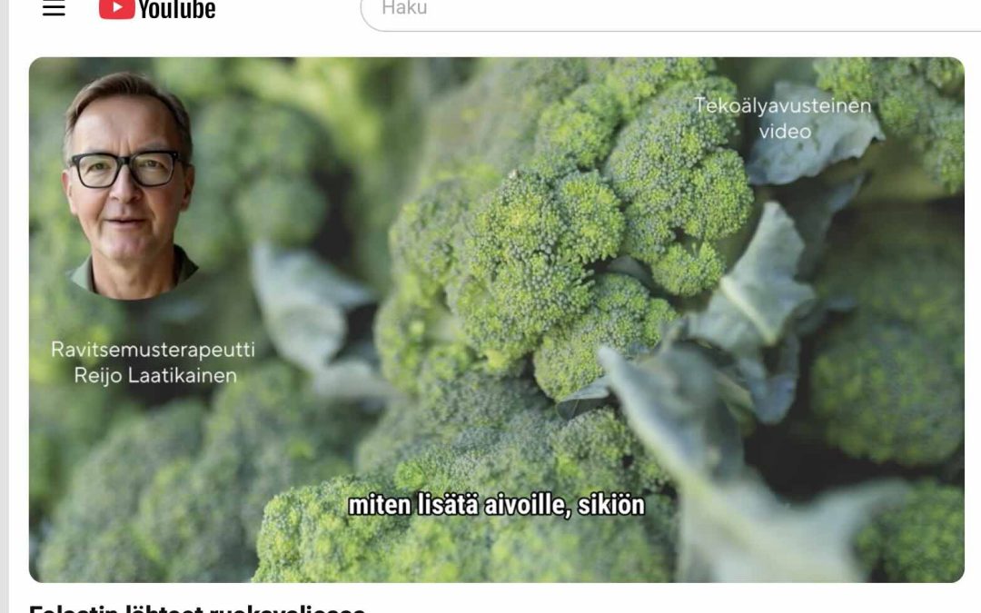 Muistiin ja ravitsemukseen liittyviä videoitani.
